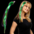 Mardi Gras LED Ribbon Fascinator Diva Hair Clip